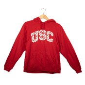 USC Trojans Women's Heritage Red Candy Cane Stripe Arch Hoodie